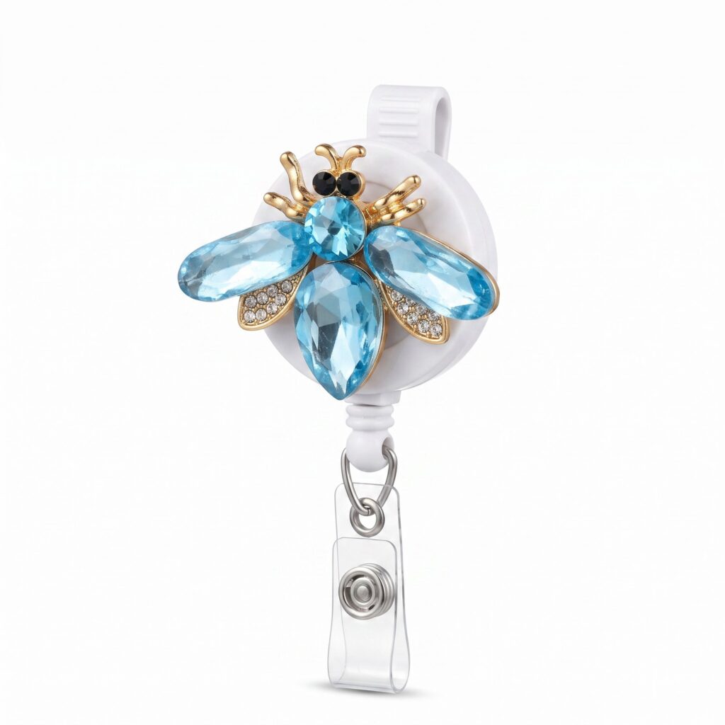 RHINESTONE  BEE BADGE